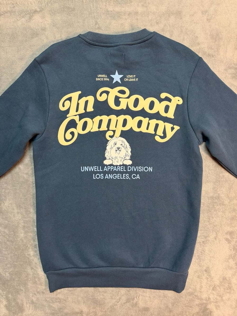 Unwell In Good Company Crewneck Sweatshirt Blue XXS